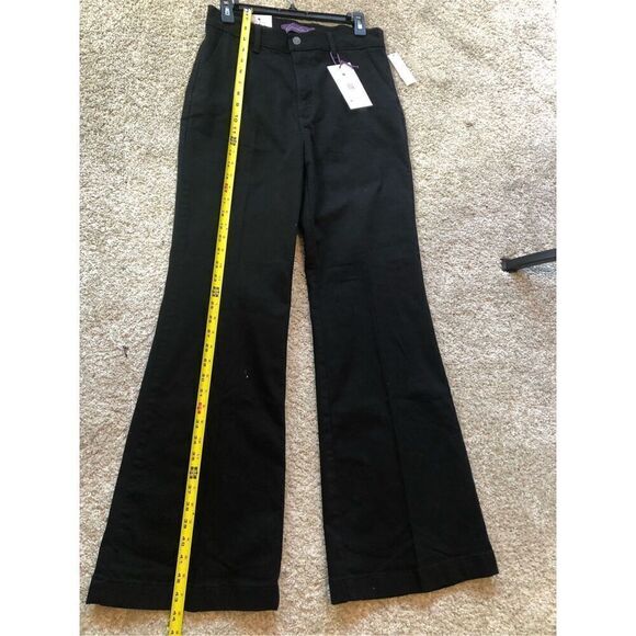 Gloria Vanderbilt Women’s Black Flare Straight Jeans Size 10 NWT - Picture 5 of 7